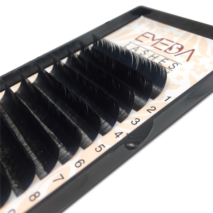 Flat single lash eyelash extensions vendor JH162